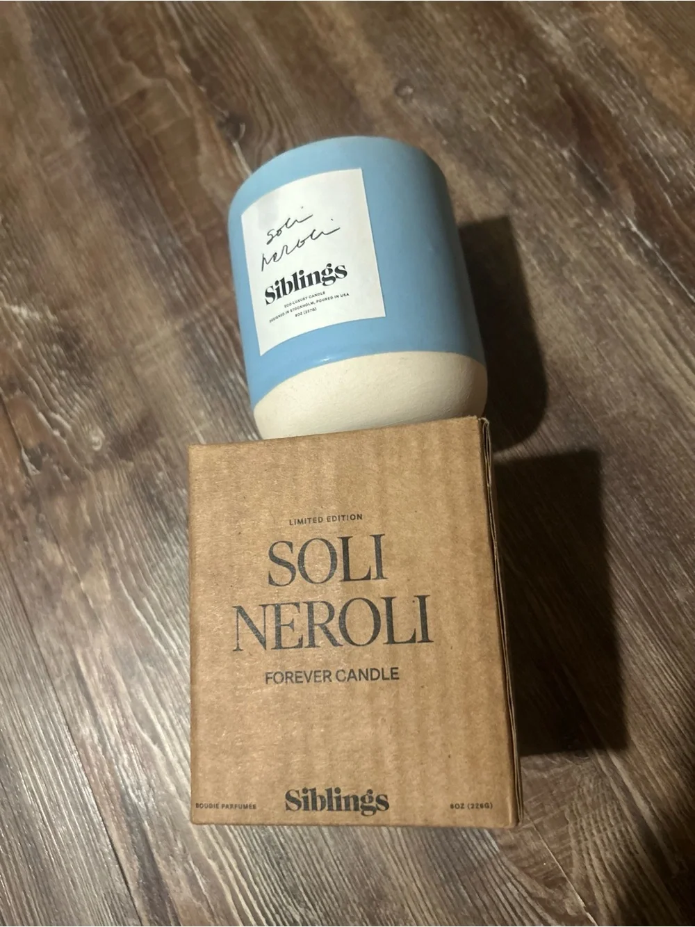 Soli Neroli Siblings Limited Edition Forever Candle Refillable 8oz
